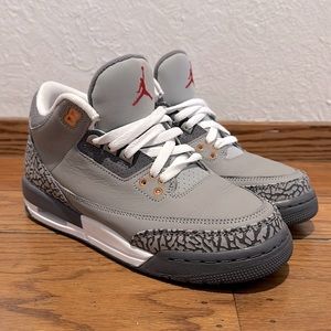 Nike Jordan Retro 3 Cool Grey Boys Size 7Y